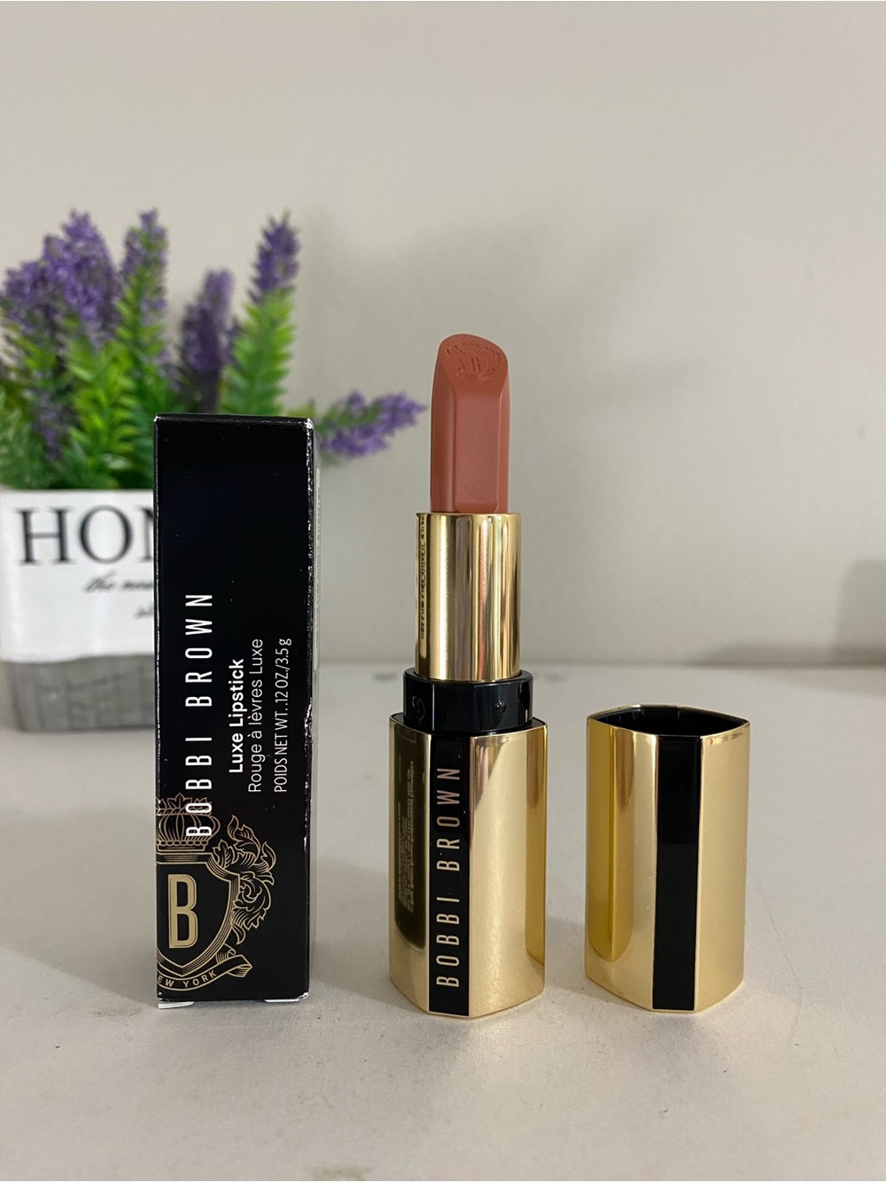 520 Plaza Peach ~ Bobbi Brown Luxe Lipstick, Full Size, 0.12 OZ / 3.5 g, NIB